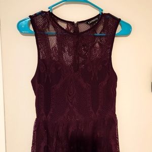 Express Maroon Minidress